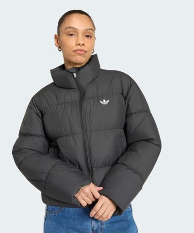 Short padded jacket, black