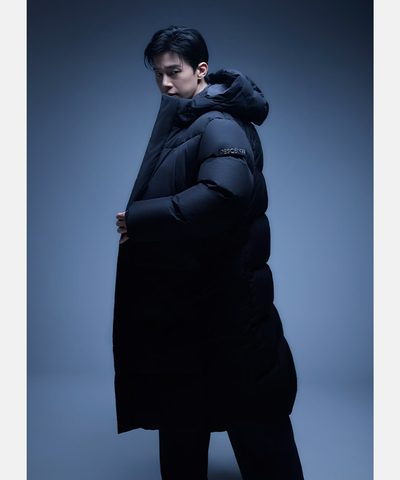 Canon 长款鹅绒羽绒服(黑色)