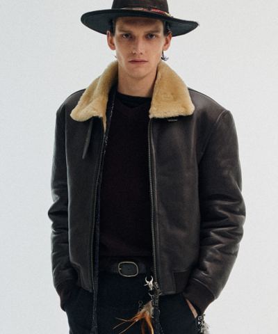 Tekan lamb shearling jacket