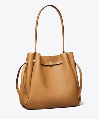 Romy large bucket bag, tiramisu